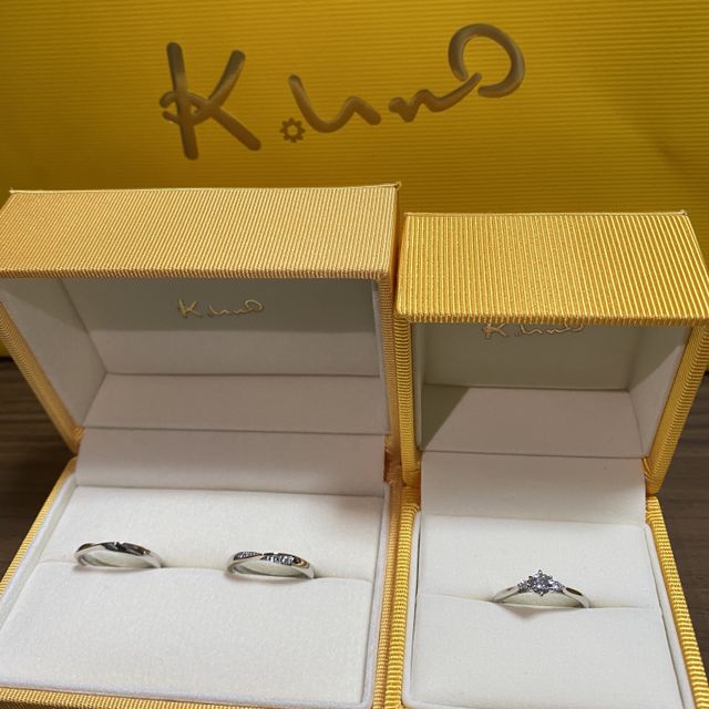 【ケイウノ ブライダル(K.UNO BRIDAL)の口コミ】 もともと既製品のデザインを気に入っていたのですが、自分たちらしさを取…