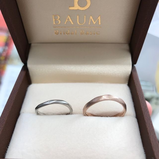 【BAUM(バーム)の口コミ】 ドイツ語で木の意味となるバウムの結婚指輪はシンプルナチュラルな結婚指…