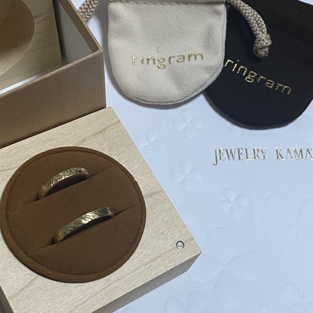【ringram(リングラム)の口コミ】 指輪の決め手は世界で１つの誰とも被ることがないところ。そして旦那と一…