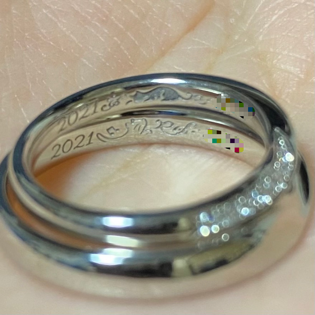 【ケイウノ ブライダル(K.UNO BRIDAL)の口コミ】 デザインとしてはウェーブが好きなのですが、ずっと着け続けるものである…