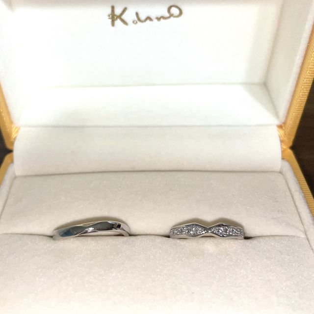 【ケイウノ ブライダル(K.UNO BRIDAL)の口コミ】 要望したデザインを叶えてくれたので購入を決めました。
打ち合わせも細か…