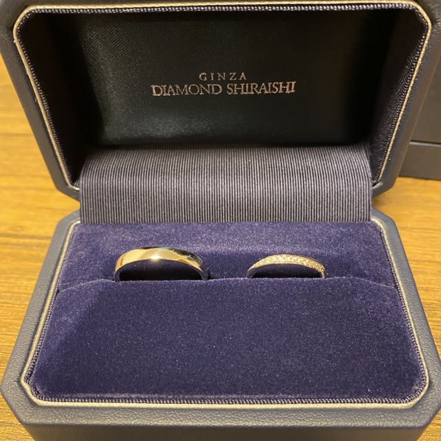 【銀座ダイヤモンドシライシの口コミ】 色々試させていただいた中から自分の指に合ったものを選びました。シンプ…
