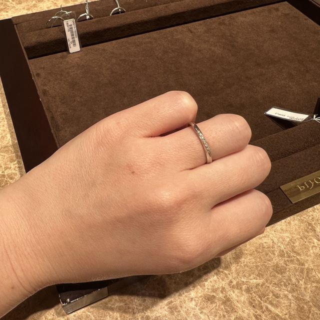 【BIJOUPIKO(ビジュピコ)の口コミ】 指輪はペアではなく、それぞれが気になるものを買うと言うスタイルで探し…