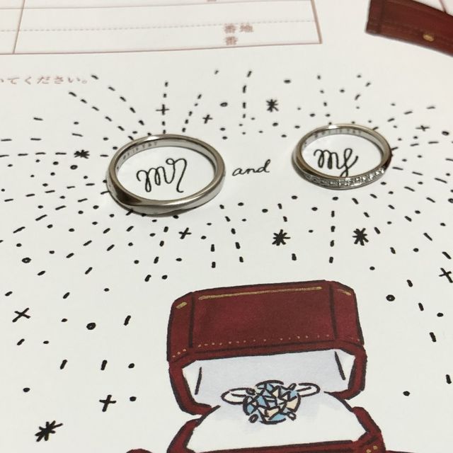 【4℃ BRIDAL(ヨンドシーブライダル)の口コミ】 指輪を見に2店舗目に4℃さんへ行きました。デザインなどを伝え、いくつか選…