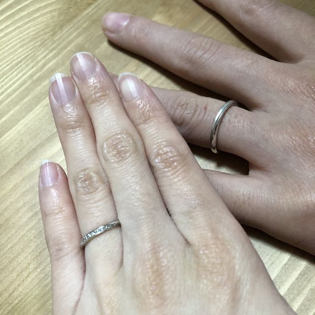 【銀座ダイヤモンドシライシの口コミ】 デザインに一目惚れしました！他のブランドのお店も何点か回りましたが、…