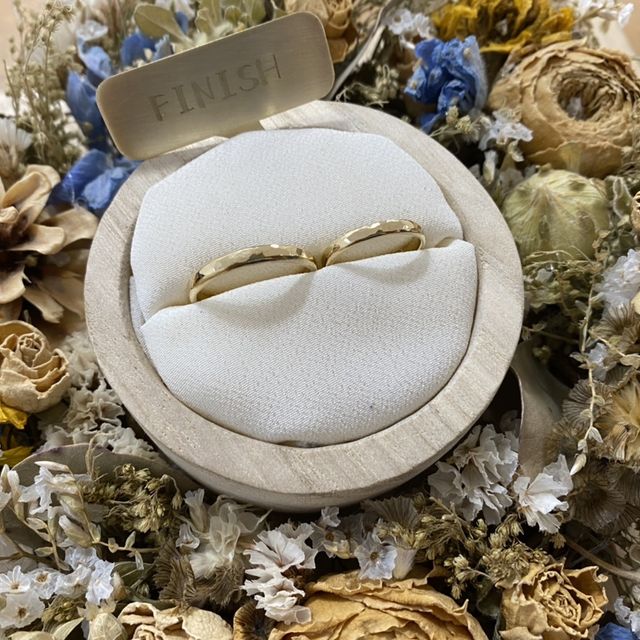 【ついぶ工房の口コミ】 結婚指輪はブランドにこだわりがなかったので、思い出として残る手作りに…