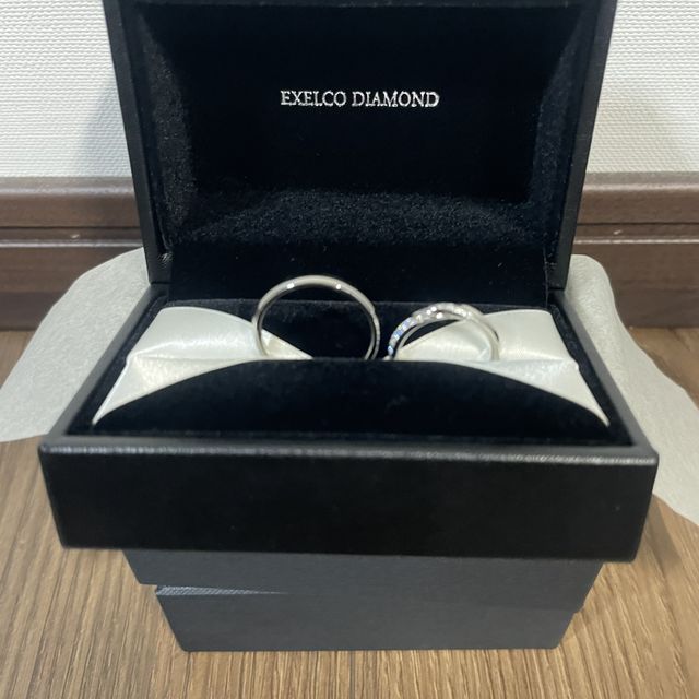 【エクセルコダイヤモンド(EXELCO DIAMOND)の口コミ】 婚約指輪を買わなかったため、ダイヤのついた結婚指輪を探していました。…