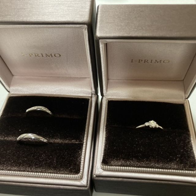 【アイプリモ(I-PRIMO)の口コミ】 指に優しくフィットするカーブとダイヤの自然な輝きと男性でもお洒落につ…