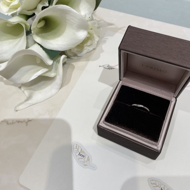 【アイプリモ(I-PRIMO)の口コミ】 シンプルなデザインでダイヤ付きの指輪を探していたので、さりげないダイ…