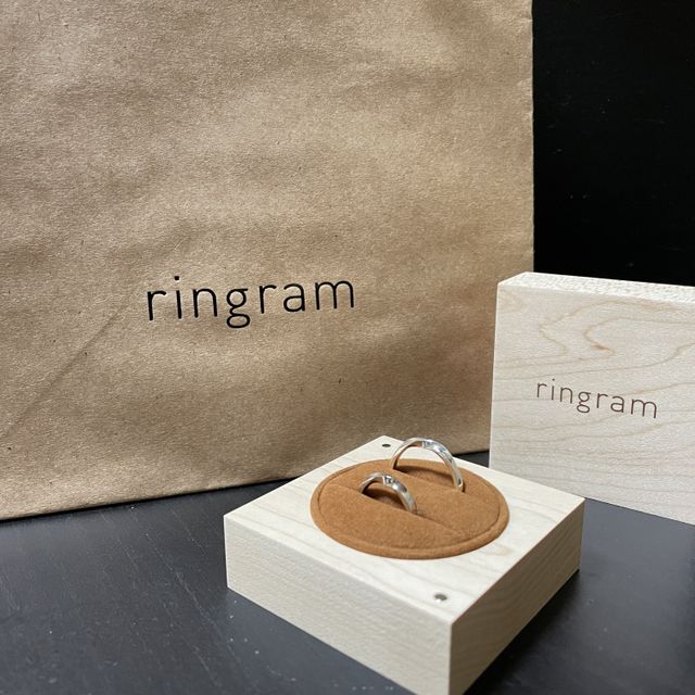 【ringram(リングラム)の口コミ】 既製品ではなく、世界にひとつだけの自分たちの指輪が作りたくて行きまし…
