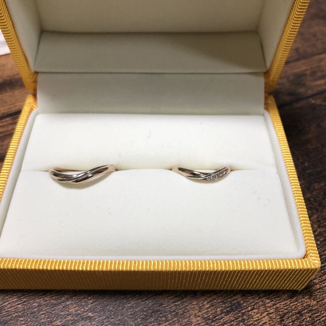 【ケイウノ ブライダル(K.UNO BRIDAL)の口コミ】 婚約指輪を同様の店舗で購入しており、結婚指輪を同様の店舗で購入しよう…