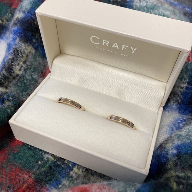 【CRAFY(クラフィ)の口コミ】 3色の指輪が作りたくて、いろいろなサイトを見た結果ここなら作れるという…
