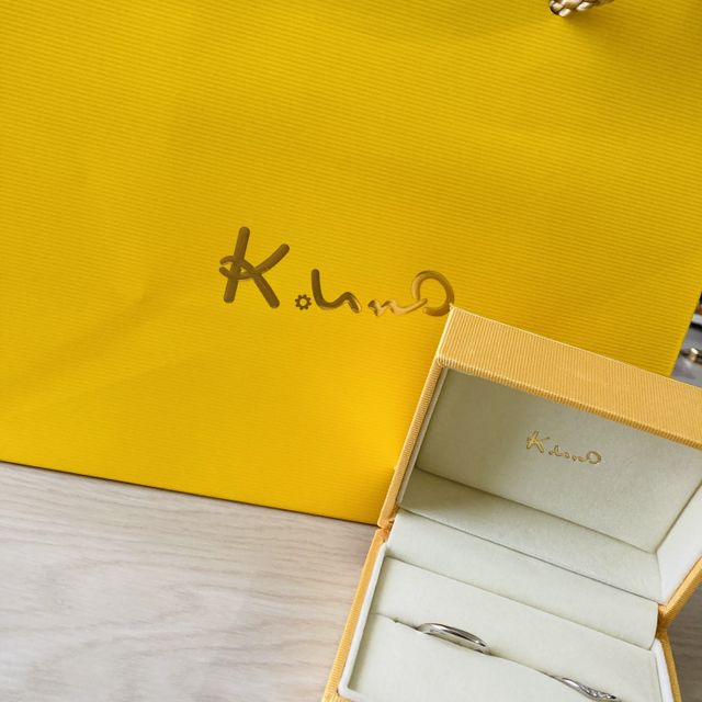 【ケイウノ ブライダル(K.UNO BRIDAL)の口コミ】 指輪のデザインは特にイメージなく店舗に行ったのですが、実際に試着させ…