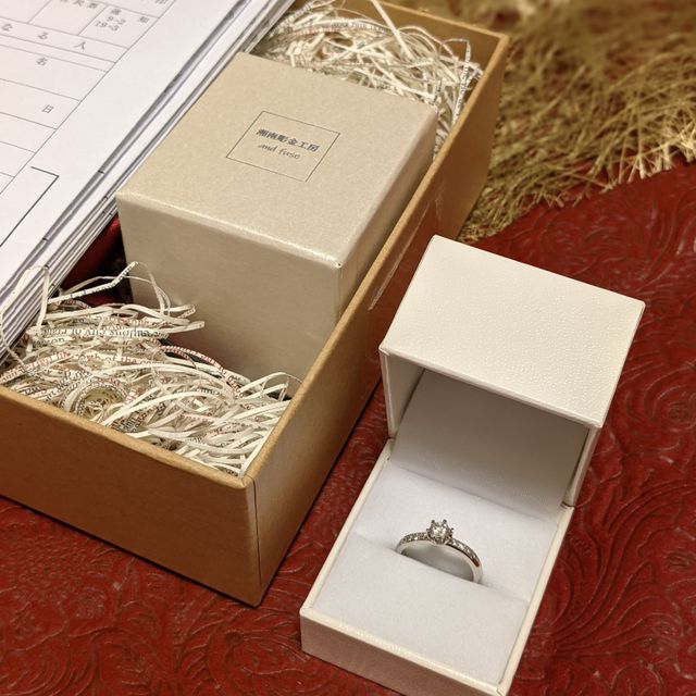 【湘南彫金工房 andfuseの口コミ】 数年前にこちらでペアリングを作成し、今もその指輪を大切に使い続けてい…