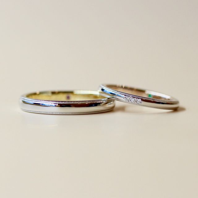 【ith(イズ)の口コミ】 フチのミル打ちがオシャレで好きです。あまり指輪のデザインにこだわりや…