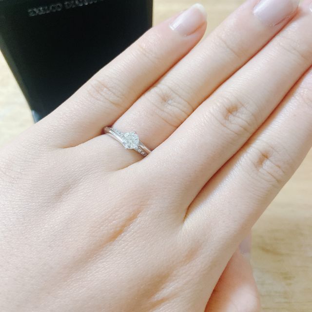 【エクセルコダイヤモンド(EXELCO DIAMOND)の口コミ】 キューレット部分の見えるリング、というものを初めて見せていただき、デ…