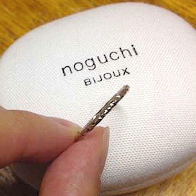 【noguchi(ノグチ)の口コミ】 おしゃれな友人からnoguchiのリングが可愛くていいよと聞いてから、結婚指…
