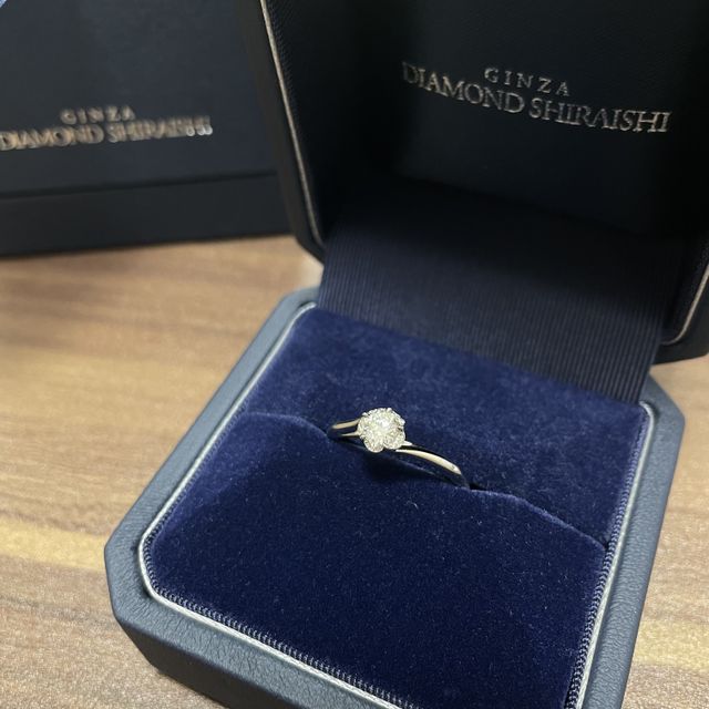【銀座ダイヤモンドシライシの口コミ】 夫が一人でサプライズで購入してくれたのですが、店員さんに私のイメージ…