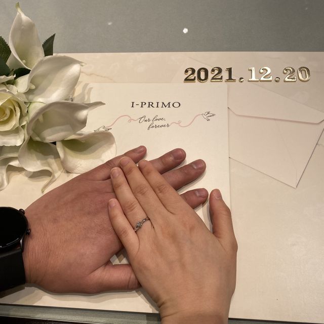 【アイプリモ(I-PRIMO)の口コミ】 幼馴染との婚約ということで気の知れた仲でした。彼が気にいるデザインの…