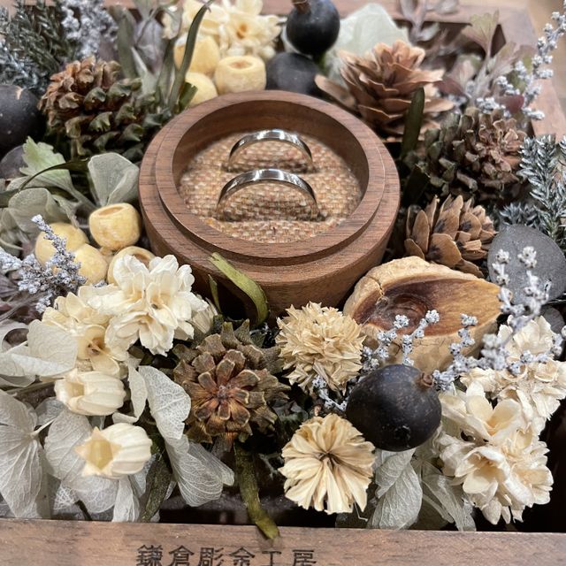 【鎌倉彫金工房の口コミ】 元々ペアリングを、同じお店で作っていたのでそれと一緒に着けられるよう…