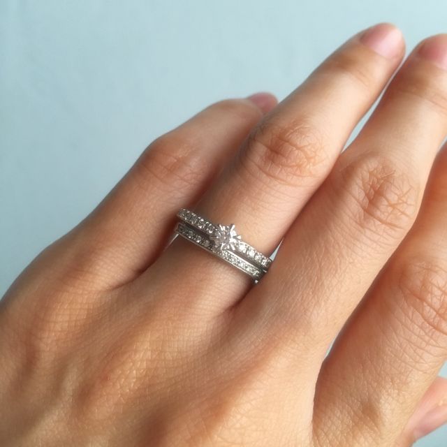 【canal4℃(カナルヨンドシー)の口コミ】 友人がしていた指輪を見たことがきっかけで細かいダイヤが並んでいるこの…