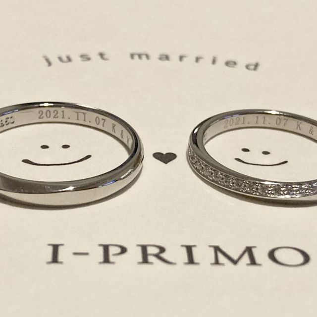 【アイプリモ(I-PRIMO)の口コミ】 ダイヤが付いているシンプルめのリングを探していました。ウェーブがいい…