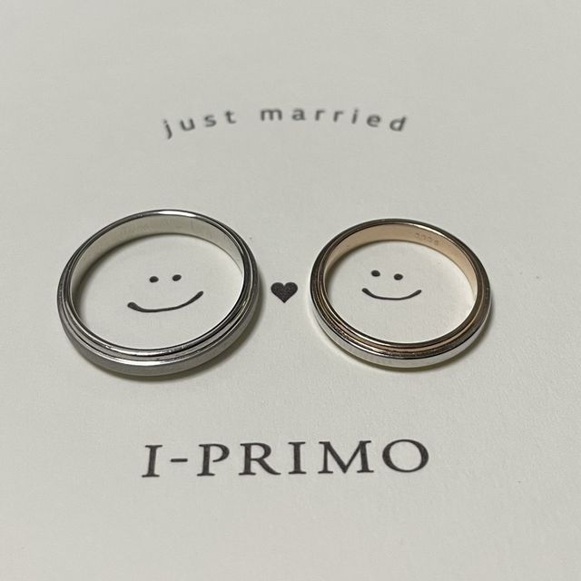 【アイプリモ(I-PRIMO)の口コミ】 素材の異なる2種類のリングが重なっており、内側がピンクゴールドで、指輪…