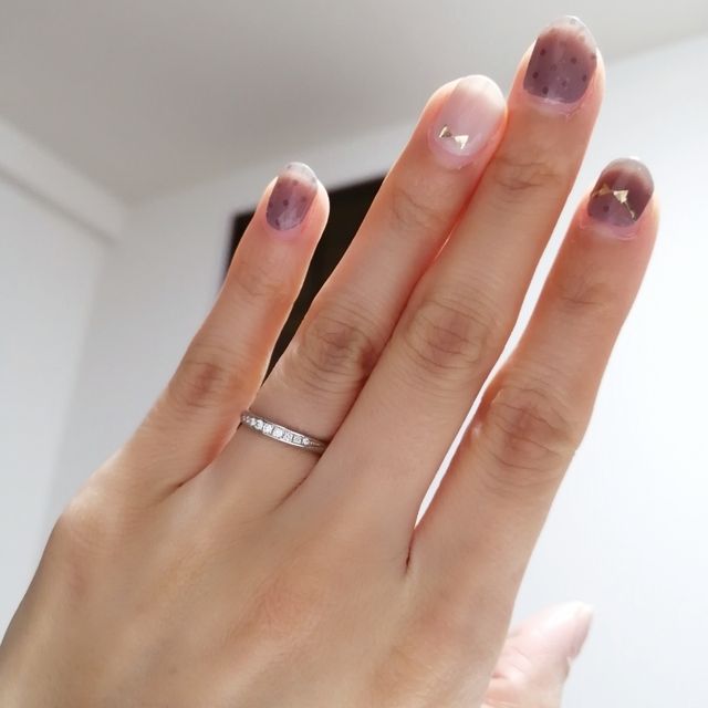 【ヴァンドーム青山(VENDOME AOYAMA)の口コミ】 ダイヤ一粒よりこのななめカットのサイズmixダイヤに惹かれました。もう少…