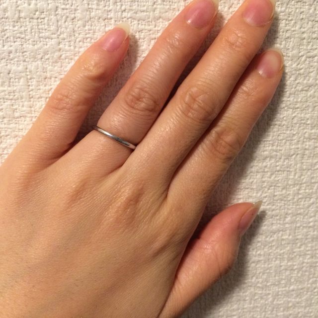 【ティファニー(Tiffany & Co.)の口コミ】 まずは毎日つけるものなので、シンプルで、プラチナでということは決めて…