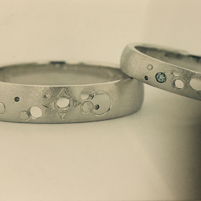 【JEWELRY  KAMATA(ジュエリーかまた)の口コミ】 どんなものがいいのか、わからないままあーだこうだと２人で見せてもらい…