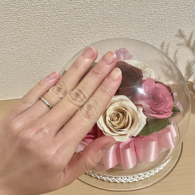 【MIKIMOTO(ミキモト)の口コミ】 試着前はカーブタイプに憧れがありましたが、結婚指輪らしい雰囲気が出る…