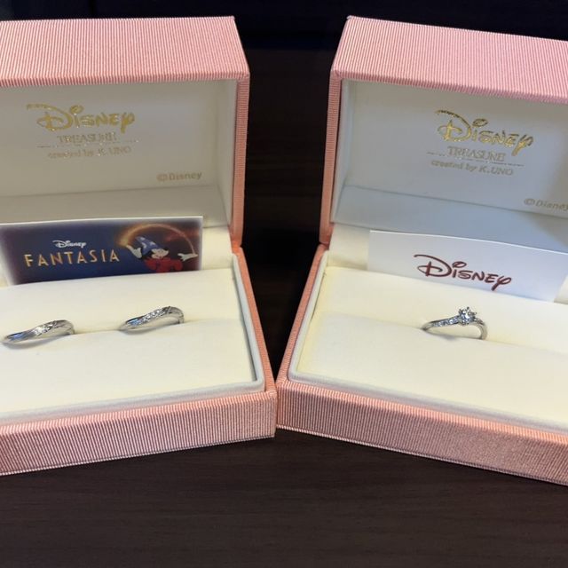 【ケイウノ ブライダル(K.UNO BRIDAL)の口コミ】 ディズニーモチーフの指輪を探していたときに、k.unoさんのファンタジアの…