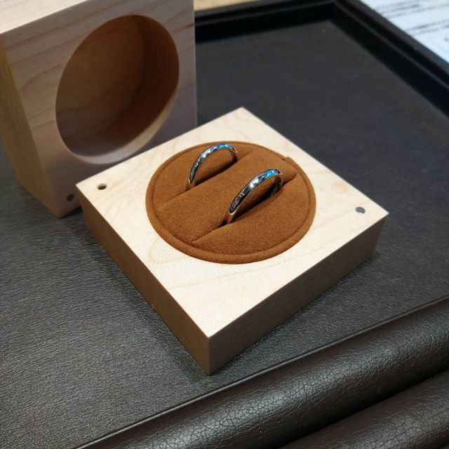 【ringram(リングラム)の口コミ】 シンプルなデザインの指輪を自分たちで作りたいと思い、リングラ厶さんで…