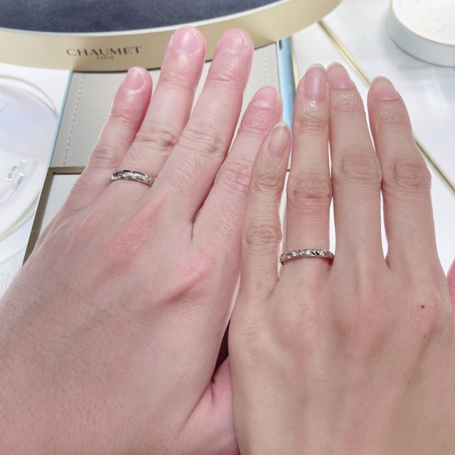 【ショーメ(CHAUMET)の口コミ】 指輪が回ってしまっても遜色ないデザインの指輪を探していて試着したとこ…