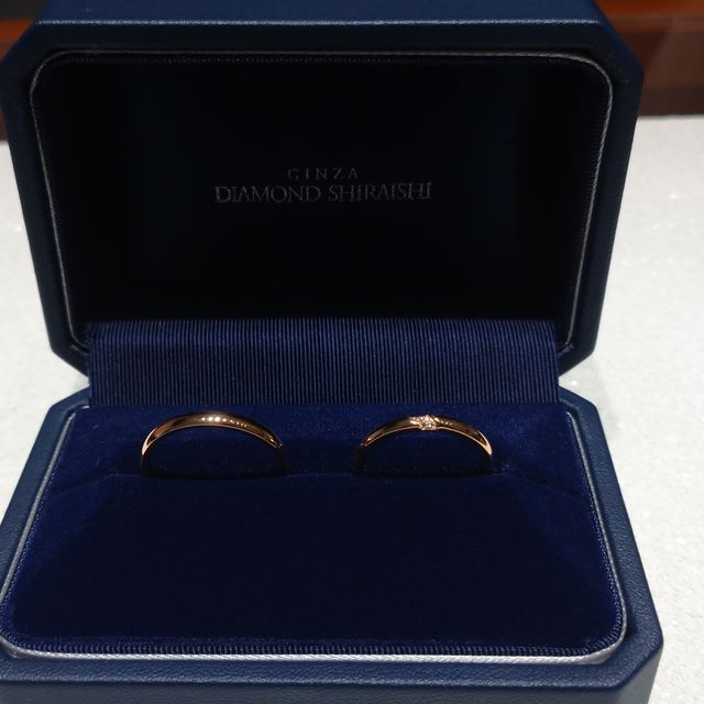 【銀座ダイヤモンドシライシの口コミ】 もともとピンクゴールドを希望していて、デザインが気に入ったものがあっ…