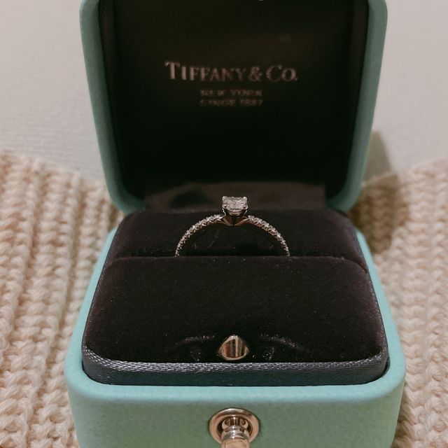 【ティファニー(Tiffany & Co.)の口コミ】 プリンセスカットというダイヤが珍しく、さらに当時新しいデザインモデル…