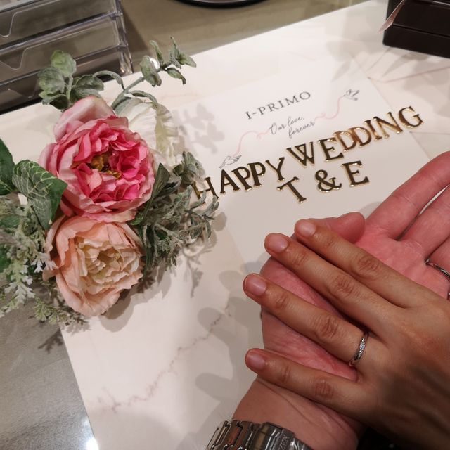 【アイプリモ(I-PRIMO)の口コミ】 一生着けるマリッジリング、とにかくかわいいこととアフターケアがこの先…