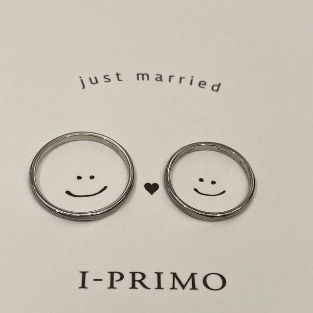 【アイプリモ(I-PRIMO)の口コミ】 細身で曲線的なデザインの指輪が好きな私と、直線的なデザインが好きな彼…