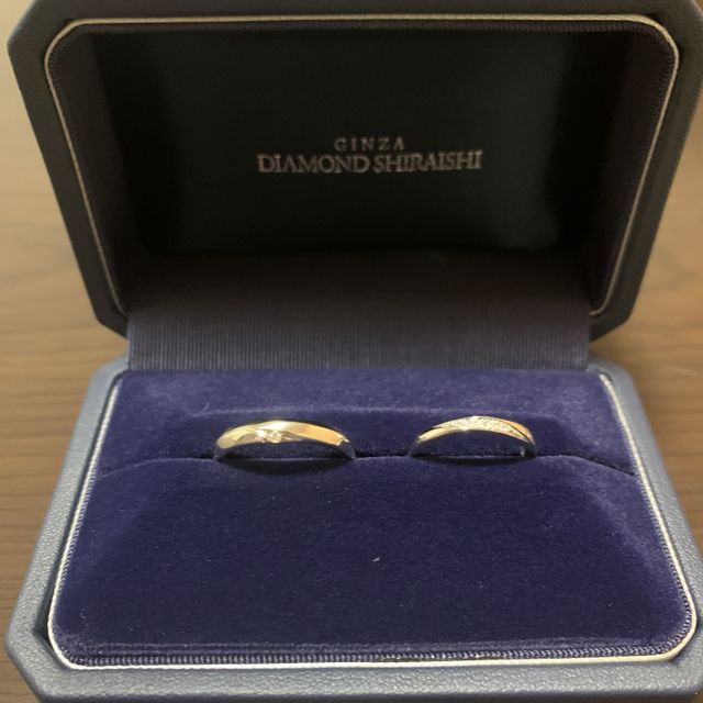 【銀座ダイヤモンドシライシの口コミ】 SNSでいろんな結婚指輪を見ていて、銀座ダイヤモンドシライシが良いと思い…