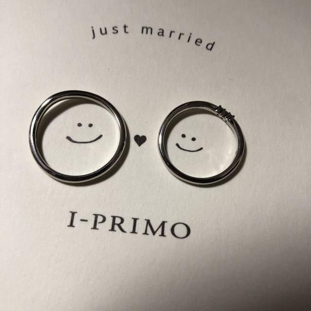 【アイプリモ(I-PRIMO)の口コミ】 お互い仕事で着けられない職業なので、私服でも浮かないシンプルかつお洒…