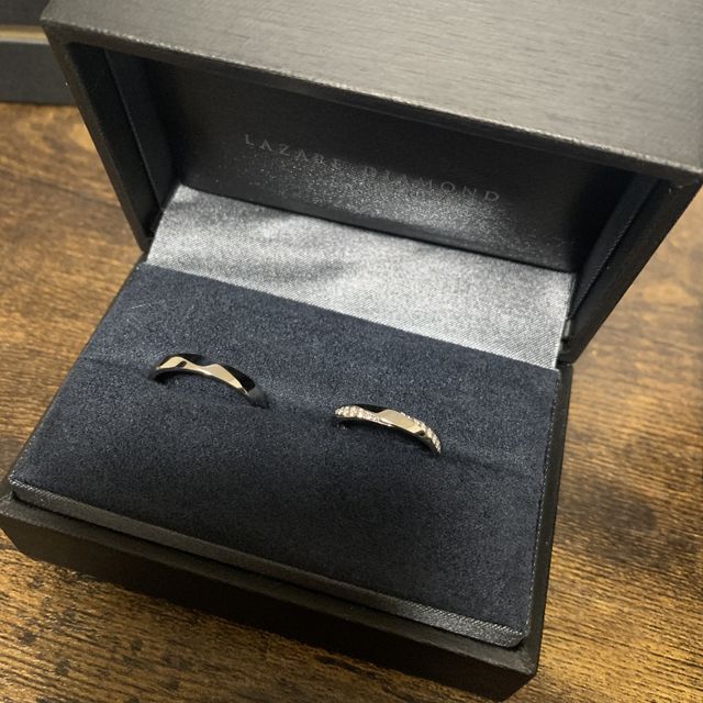 【ラザール ダイヤモンド(LAZARE DIAMOND)の口コミ】 結婚指輪はプラチナでデザインがあるものを探していました。このベットフ…