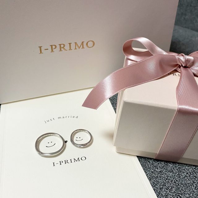 【アイプリモ(I-PRIMO)の口コミ】 アイプリモさんの全ての指輪を付けて、二人ともがこれがいいねと思った素…