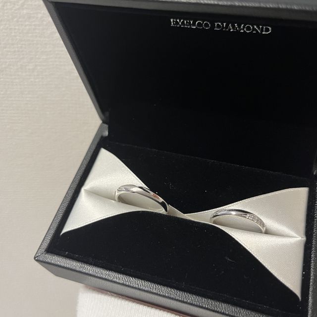 【エクセルコダイヤモンド(EXELCO DIAMOND)の口コミ】 指輪のデザインが可愛くて、決めました。デザイン豊富で色々な指輪を見れ…