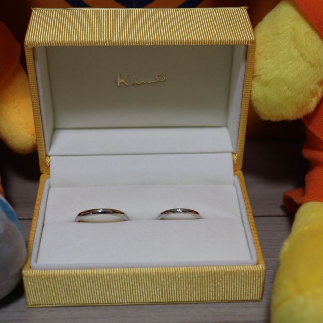 【ケイウノ ブライダル(K.UNO BRIDAL)の口コミ】 オーダーメイド出来ること。
彼が一目惚れで即決。
彼と同じデザインでお…