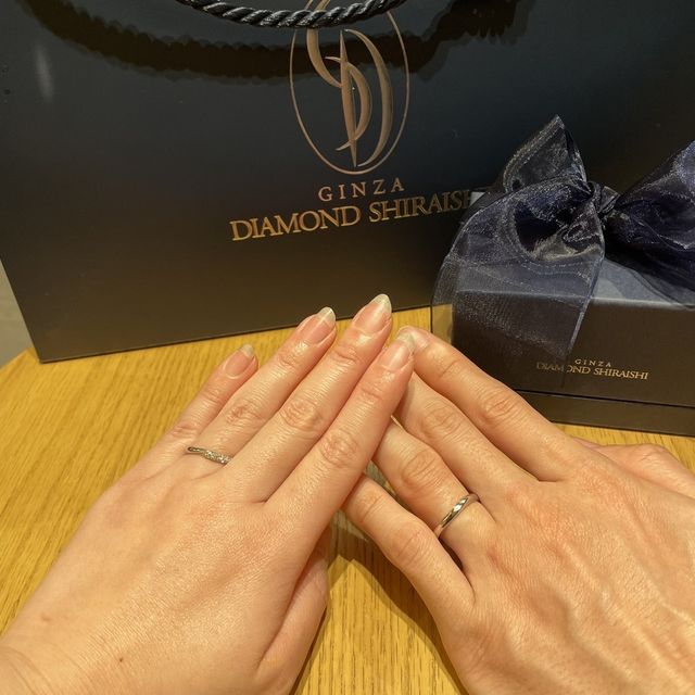 【銀座ダイヤモンドシライシの口コミ】 最初、色々付けたりしてものすごく迷いましたけど、色々な要望を伝えて行…