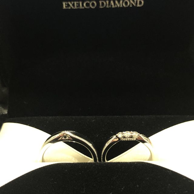 【エクセルコダイヤモンド(EXELCO DIAMOND)の口コミ】 指輪の決め手はデザインの良さと、親切かつ丁寧な接客でした。指輪を選ぶ…