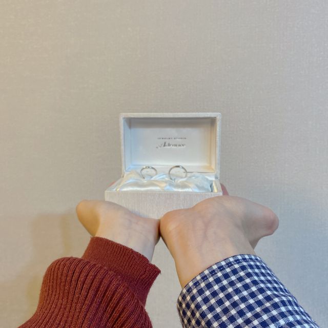 【JEWELRY STUDIO Advance(ジュエリースタジオアドバンス)の口コミ】 指輪のデザインもかわいく、男性用の指輪も光沢の種類など選ぶことができ…