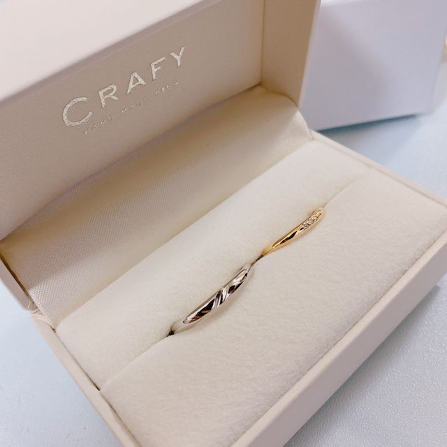 【CRAFY(クラフィ)の口コミ】 気に入ったデザインがみつからなったのと、せっかくであればふたりオリジ…