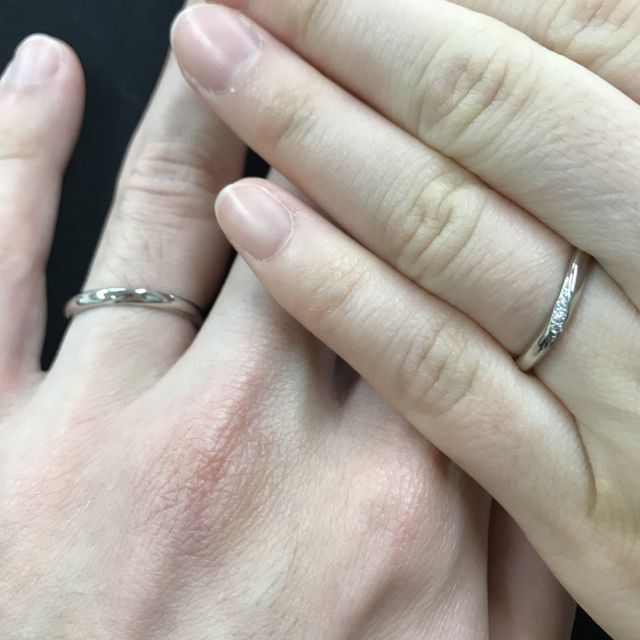 【ケイウノ ブライダル(K.UNO BRIDAL)の口コミ】 一度購入したら、全国どの店舗に持っていっても研磨であったりサイズ測り…