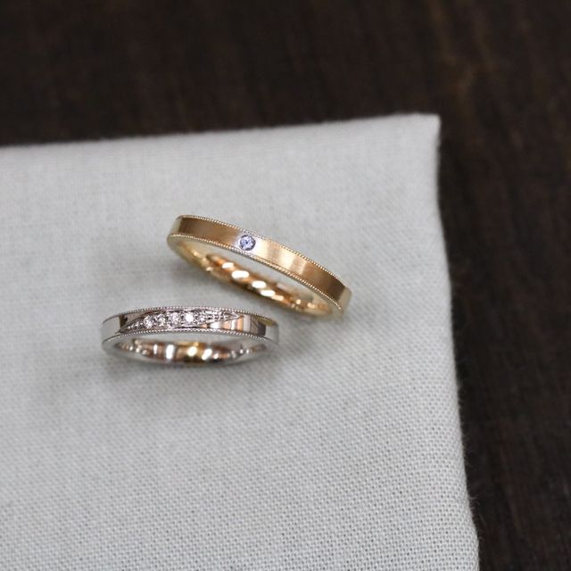 【ついぶ工房の口コミ】 一から自分達でデザインを考え、オリジナルの指輪を作ることができる点が…